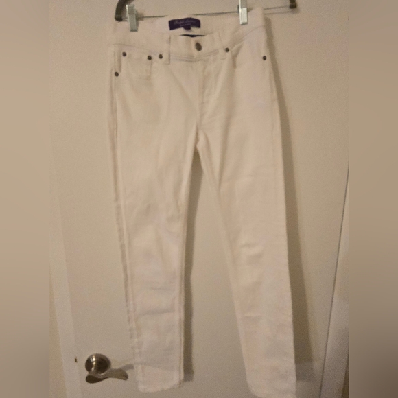 Ralph Lauren Denim - Ralph Lauren Purple Label Women's White Slim Fit Jeans 27